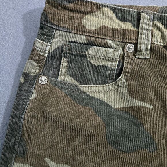 American Eagle Women 2 Regular Mid Rise Camo Corduroy Mom Jeans Super Stretch - Picture 5 of 16